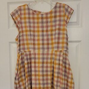 Checkered Summer Dress by Mata Traders